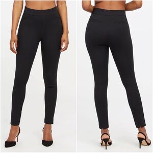 SPANX Back-Seam Skinny Ponte Pants in Black
